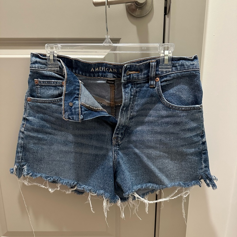 AE denim shorts